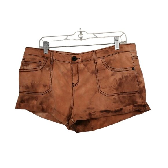Juniors Mudd Custom Bleach Dye Short Shorts Size 17 - Picture 1 of 5
